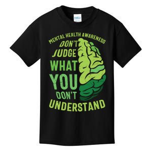 Dont Judge Mental Health Awareness Kids T-Shirt