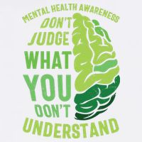 Dont Judge Mental Health Awareness Garment-Dyed Sweatshirt