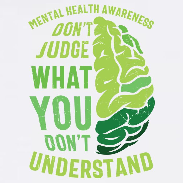 Dont Judge Mental Health Awareness Garment-Dyed Sweatshirt