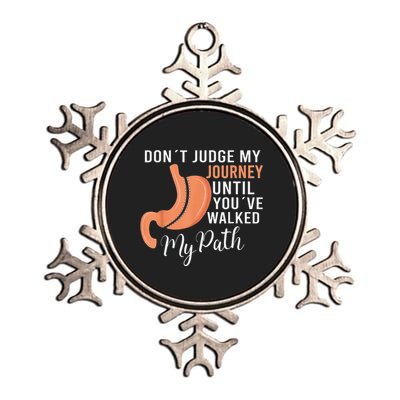 DonT Judge My Journey Until YouVe Walked My Path Metallic Star Ornament