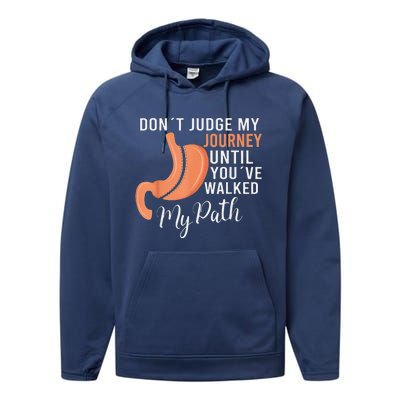 DonT Judge My Journey Until YouVe Walked My Path Performance Fleece Hoodie