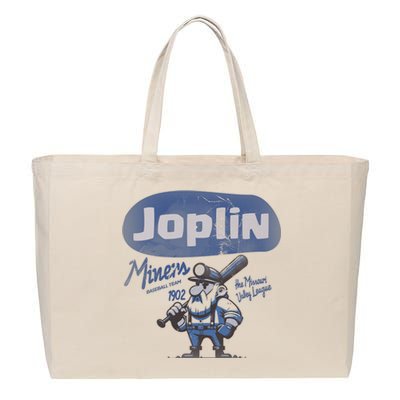 Defunct Joplin Miners Baseball Team Minor League Baseball Team Cotton Canvas Jumbo Tote