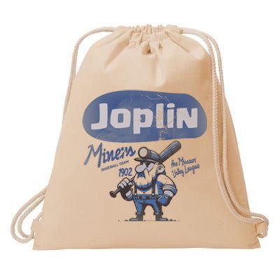 Defunct Joplin Miners Baseball Team Minor League Baseball Team Drawstring Bag