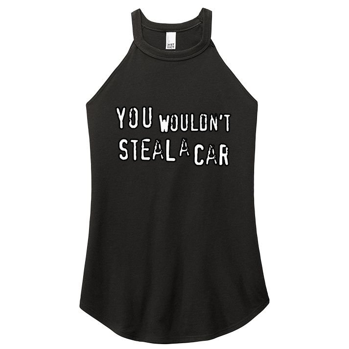 Dad Joke Movie Pirate You Wouldnt Steal A Car Pirate Costume Women's Perfect Tri Rocker Tank