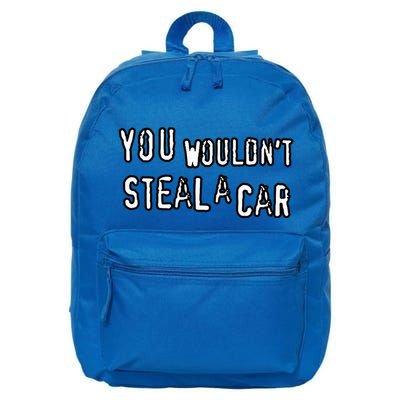 Dad Joke Movie Pirate You Wouldnt Steal A Car Pirate Costume 16 in Basic Backpack