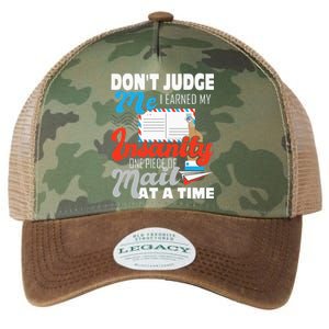 Dont Judge Me Postal Worker Mailman Postman Mail Carrier Legacy Tie Dye Trucker Hat