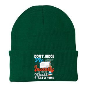 Dont Judge Me Postal Worker Mailman Postman Mail Carrier Knit Cap Winter Beanie