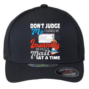 Dont Judge Me Postal Worker Mailman Postman Mail Carrier Flexfit Unipanel Trucker Cap