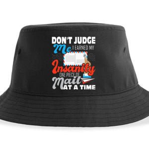 Dont Judge Me Postal Worker Mailman Postman Mail Carrier Sustainable Bucket Hat