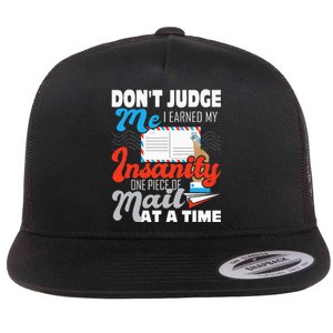 Dont Judge Me Postal Worker Mailman Postman Mail Carrier Flat Bill Trucker Hat