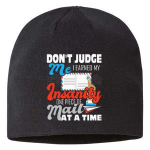 Dont Judge Me Postal Worker Mailman Postman Mail Carrier Sustainable Beanie