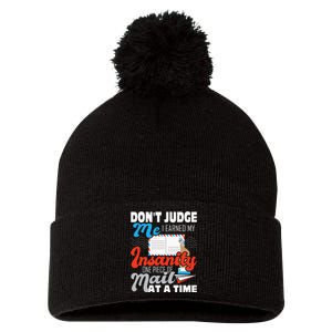 Dont Judge Me Postal Worker Mailman Postman Mail Carrier Pom Pom 12in Knit Beanie