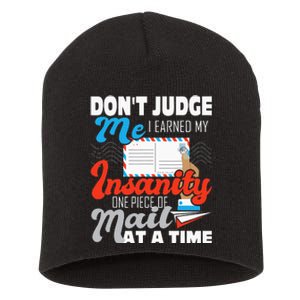 Dont Judge Me Postal Worker Mailman Postman Mail Carrier Short Acrylic Beanie