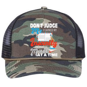 Dont Judge Me Postal Worker Mailman Postman Mail Carrier Retro Rope Trucker Hat Cap