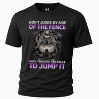 DonT Judge My Side Of The Fence Wolf Performance Shirt