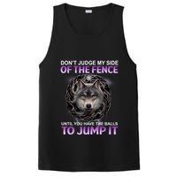 DonT Judge My Side Of The Fence Wolf PosiCharge Competitor Tank