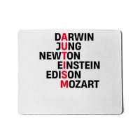 Darwin Jung Newton Einstein Edison Mozart Autism Awareness Mousepad