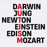 Darwin Jung Newton Einstein Edison Mozart Autism Awareness Mousepad