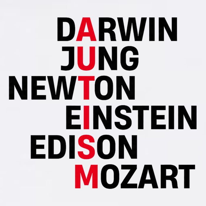 Darwin Jung Newton Einstein Edison Mozart Autism Awareness Mousepad