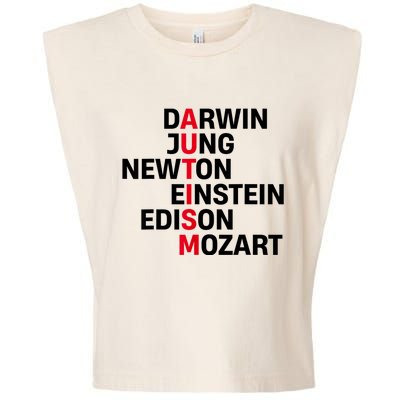 Darwin Jung Newton Einstein Edison Mozart Autism Awareness Garment-Dyed Women's Muscle Tee