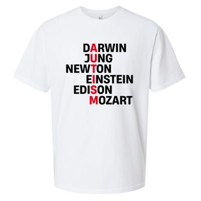 Darwin Jung Newton Einstein Edison Mozart Autism Awareness Sueded Cloud Jersey T-Shirt