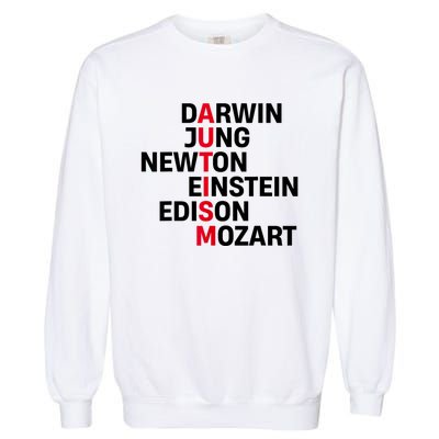 Darwin Jung Newton Einstein Edison Mozart Autism Awareness Garment-Dyed Sweatshirt