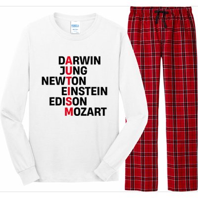 Darwin Jung Newton Einstein Edison Mozart Autism Awareness Long Sleeve Pajama Set