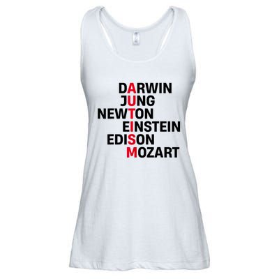 Darwin Jung Newton Einstein Edison Mozart Autism Awareness Ladies Essential Flowy Tank