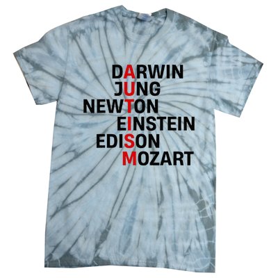 Darwin Jung Newton Einstein Edison Mozart Tie-Dye T-Shirt