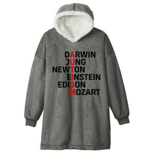 Darwin Jung Newton Einstein Edison Mozart Hooded Wearable Blanket