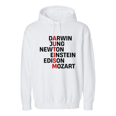 Darwin Jung Newton Einstein Edison Mozart Garment-Dyed Fleece Hoodie