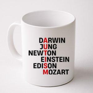 Darwin Jung Newton Einstein Edison Mozart Coffee Mug