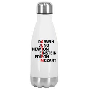 Darwin Jung Newton Einstein Edison Mozart Stainless Steel Insulated Water Bottle