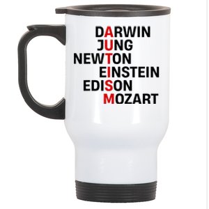 Darwin Jung Newton Einstein Edison Mozart Stainless Steel Travel Mug