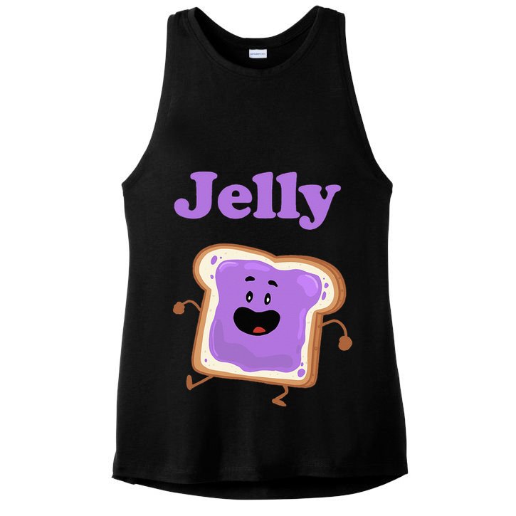 Dancing Jelly Peanut Butter And Jelly Ladies PosiCharge Tri-Blend Wicking Tank