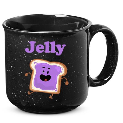 Dancing Jelly Peanut Butter And Jelly 15oz Campfire Ceramic Mug