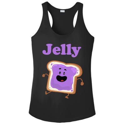 Dancing Jelly Peanut Butter And Jelly Ladies PosiCharge Competitor Racerback Tank