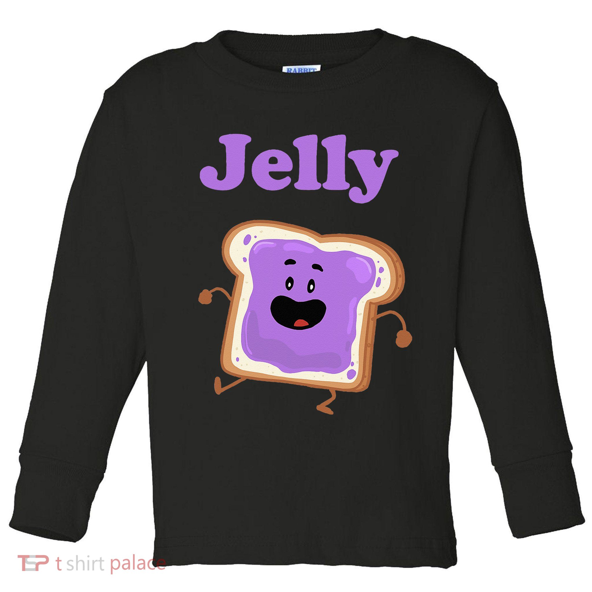 Dancing Jelly Peanut Butter And Jelly Toddler Long Sleeve Shirt