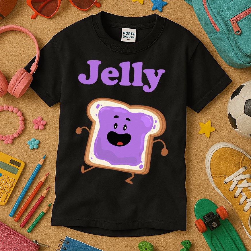 Dancing Jelly Peanut Butter And Jelly Kids T-Shirt