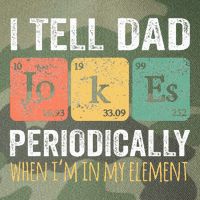 Dad Jokes Periodically Element Legacy Tie Dye Trucker Hat