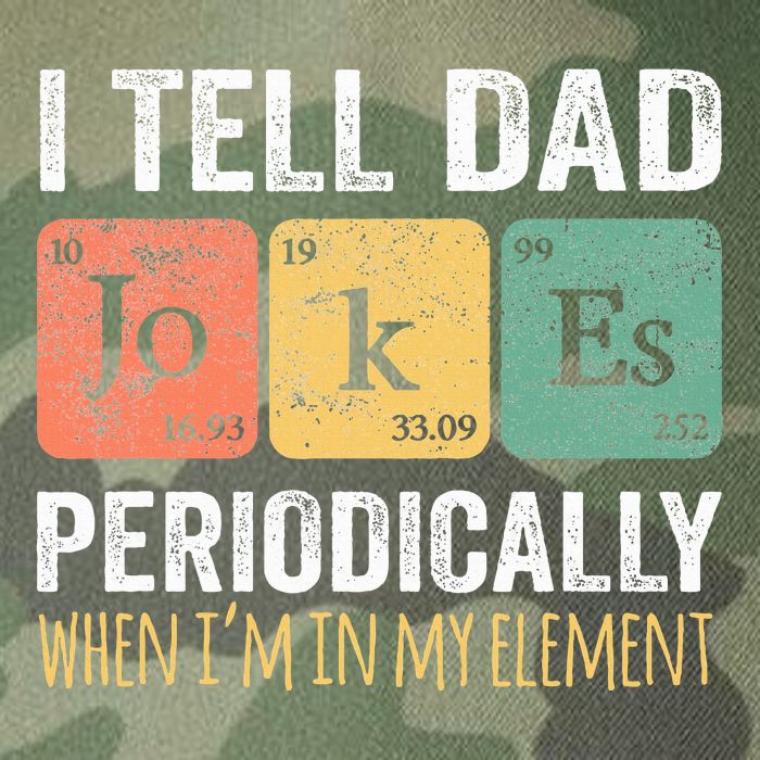 Dad Jokes Periodically Element Legacy Tie Dye Trucker Hat
