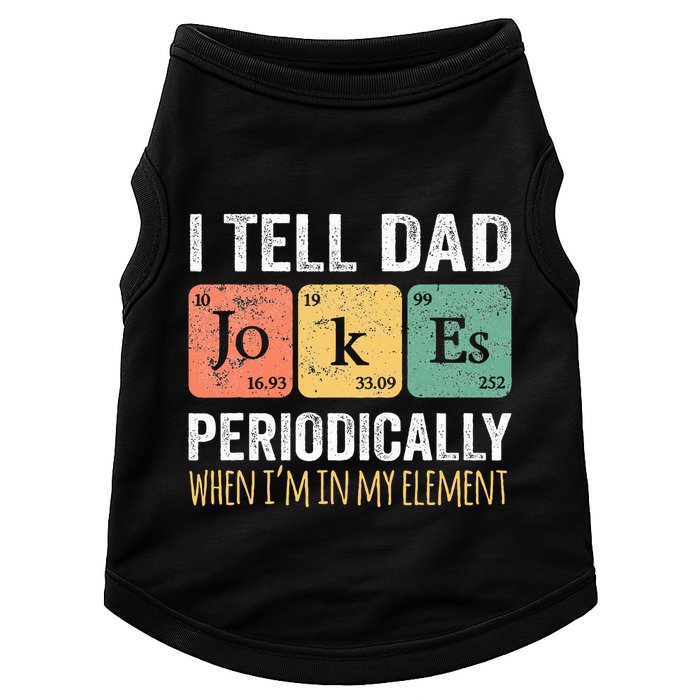 Dad Jokes Periodically Element Doggie Tank