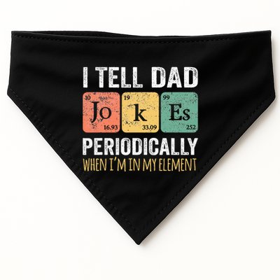 Dad Jokes Periodically Element USA-Made Doggie Bandana