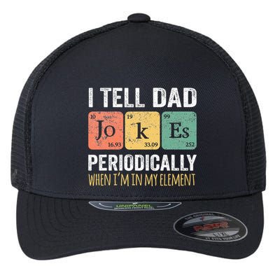 Dad Jokes Periodically Element Flexfit Unipanel Trucker Cap