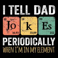 Dad Jokes Periodically Element Sustainable Bucket Hat