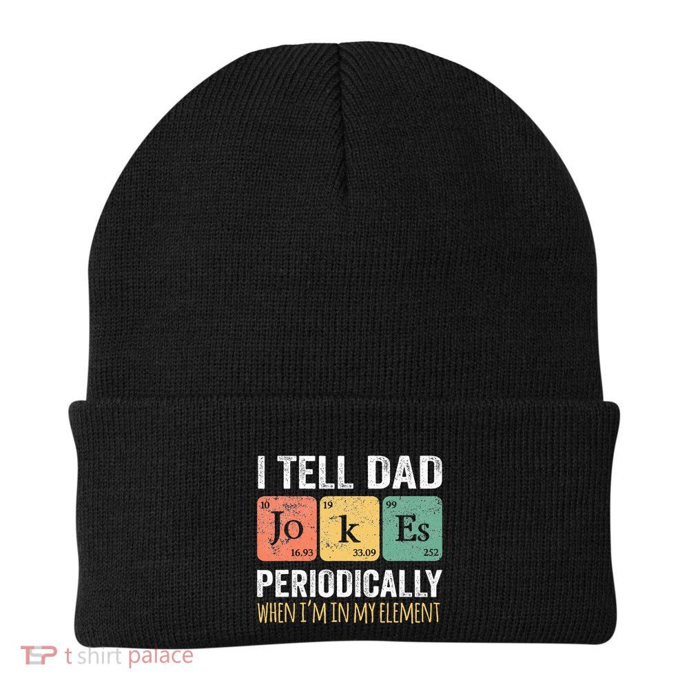 Dad Jokes Periodically Element Beanie
