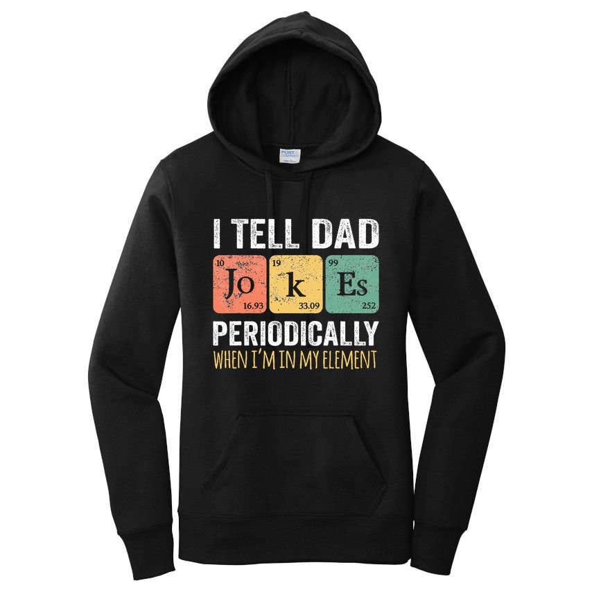 Dad Jokes Periodically Element Women's Pullover Hoodie