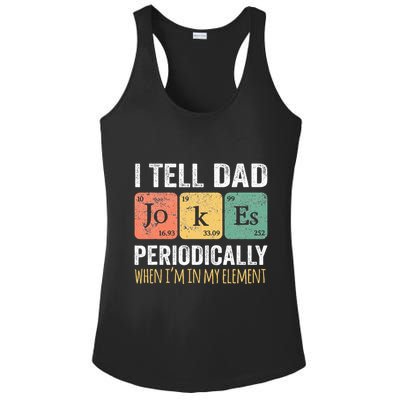 Dad Jokes Periodically Element Ladies PosiCharge Competitor Racerback Tank