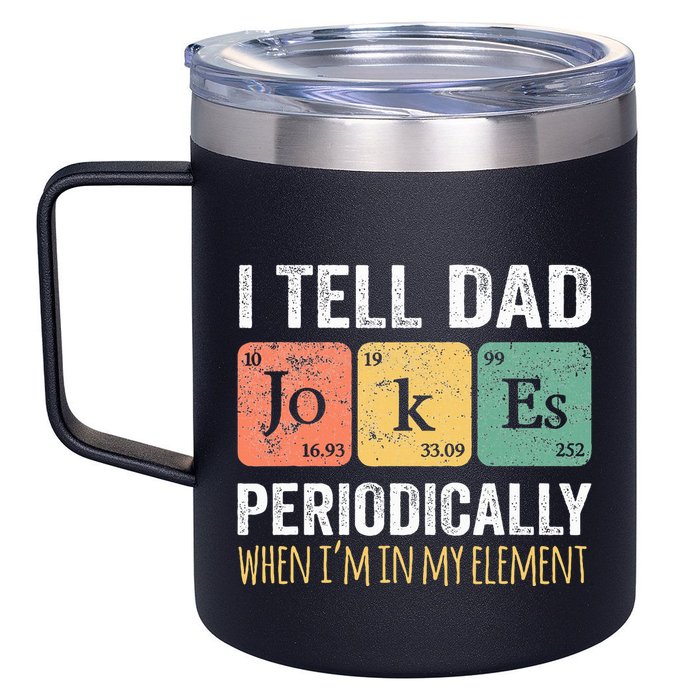 Dad Jokes Periodically Element 12oz Stainless Steel Coffee Mug