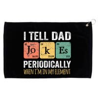 Dad Jokes Periodically Element Grommeted Golf Towel